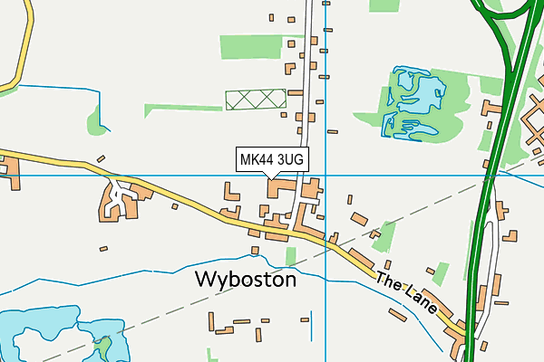 MK44 3UG map - OS VectorMap District (Ordnance Survey) MK44 3UG map - OS VectorMap District (Ordnance Survey)