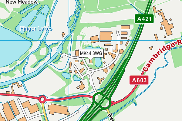 MK44 3WG map - OS VectorMap District (Ordnance Survey) MK44 3WG map - OS VectorMap District (Ordnance Survey)