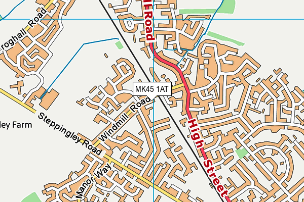 MK45 1AT map - OS VectorMap District (Ordnance Survey) MK45 1AT map - OS VectorMap District (Ordnance Survey)