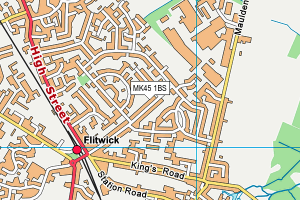 MK45 1BS map - OS VectorMap District (Ordnance Survey) MK45 1BS map - OS VectorMap District (Ordnance Survey)
