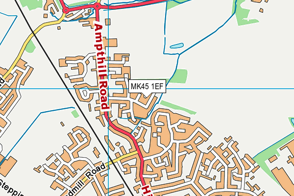 MK45 1EF map - OS VectorMap District (Ordnance Survey) MK45 1EF map - OS VectorMap District (Ordnance Survey)