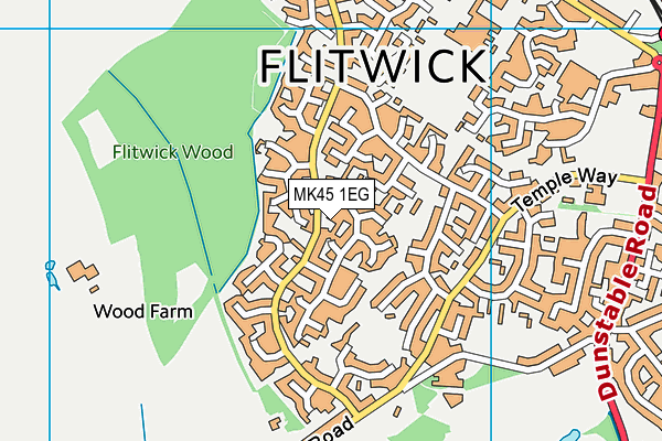 MK45 1EG map - OS VectorMap District (Ordnance Survey) MK45 1EG map - OS VectorMap District (Ordnance Survey)