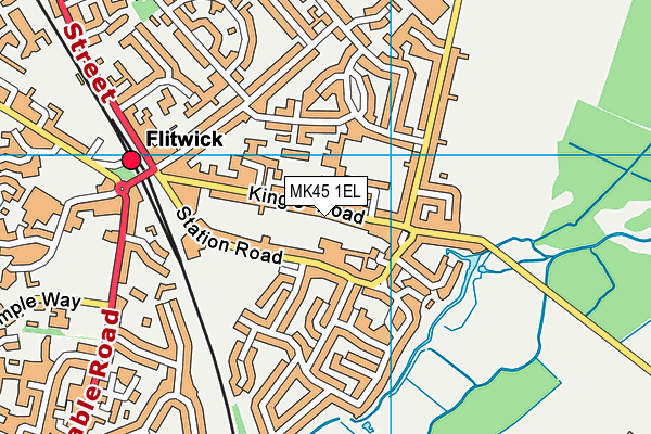 MK45 1EL map - OS VectorMap District (Ordnance Survey) MK45 1EL map - OS VectorMap District (Ordnance Survey)