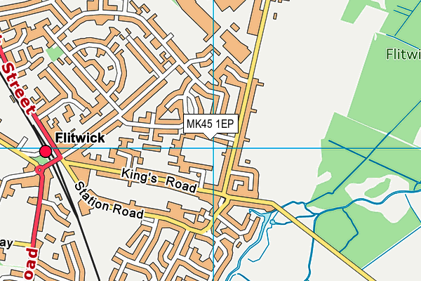 MK45 1EP map - OS VectorMap District (Ordnance Survey) MK45 1EP map - OS VectorMap District (Ordnance Survey)