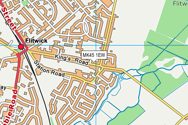 MK45 1EW map - OS VectorMap District (Ordnance Survey) MK45 1EW map - OS VectorMap District (Ordnance Survey)