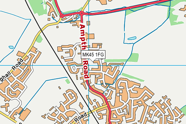MK45 1FG map - OS VectorMap District (Ordnance Survey) MK45 1FG map - OS VectorMap District (Ordnance Survey)