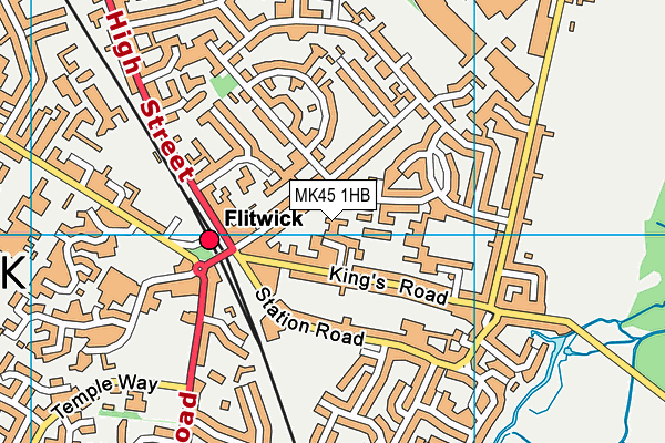 MK45 1HB map - OS VectorMap District (Ordnance Survey) MK45 1HB map - OS VectorMap District (Ordnance Survey)