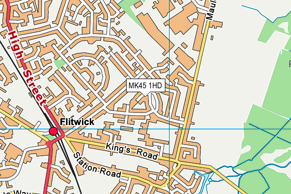 MK45 1HD map - OS VectorMap District (Ordnance Survey) MK45 1HD map - OS VectorMap District (Ordnance Survey)