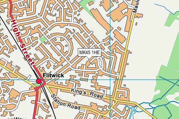 MK45 1HE map - OS VectorMap District (Ordnance Survey) MK45 1HE map - OS VectorMap District (Ordnance Survey)