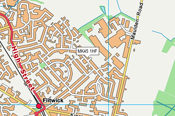 MK45 1HF map - OS VectorMap District (Ordnance Survey) MK45 1HF map - OS VectorMap District (Ordnance Survey)