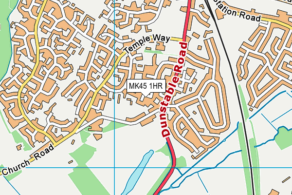 MK45 1HR map - OS VectorMap District (Ordnance Survey) MK45 1HR map - OS VectorMap District (Ordnance Survey)