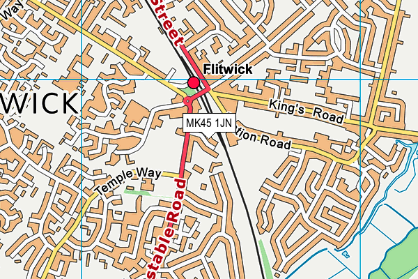 MK45 1JN map - OS VectorMap District (Ordnance Survey) MK45 1JN map - OS VectorMap District (Ordnance Survey)