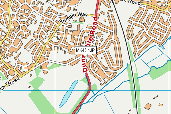 MK45 1JP map - OS VectorMap District (Ordnance Survey) MK45 1JP map - OS VectorMap District (Ordnance Survey)