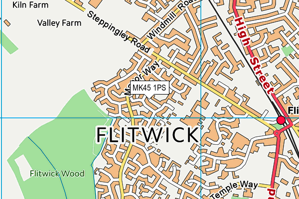 MK45 1PS map - OS VectorMap District (Ordnance Survey) MK45 1PS map - OS VectorMap District (Ordnance Survey)