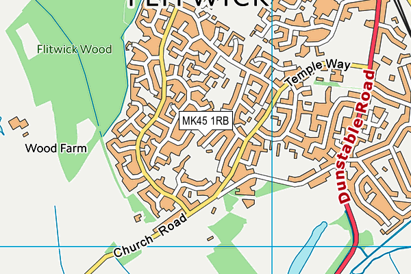 MK45 1RB map - OS VectorMap District (Ordnance Survey) MK45 1RB map - OS VectorMap District (Ordnance Survey)