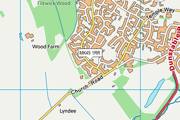 MK45 1RR map - OS VectorMap District (Ordnance Survey) MK45 1RR map - OS VectorMap District (Ordnance Survey)