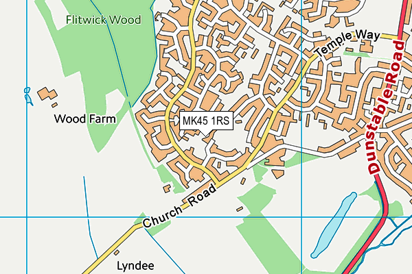 MK45 1RS map - OS VectorMap District (Ordnance Survey) MK45 1RS map - OS VectorMap District (Ordnance Survey)