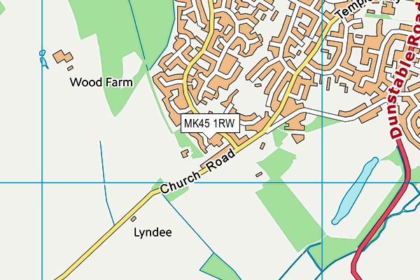 MK45 1RW map - OS VectorMap District (Ordnance Survey) MK45 1RW map - OS VectorMap District (Ordnance Survey)