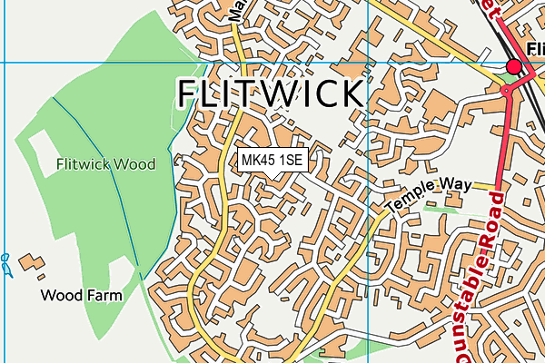 MK45 1SE map - OS VectorMap District (Ordnance Survey) MK45 1SE map - OS VectorMap District (Ordnance Survey)