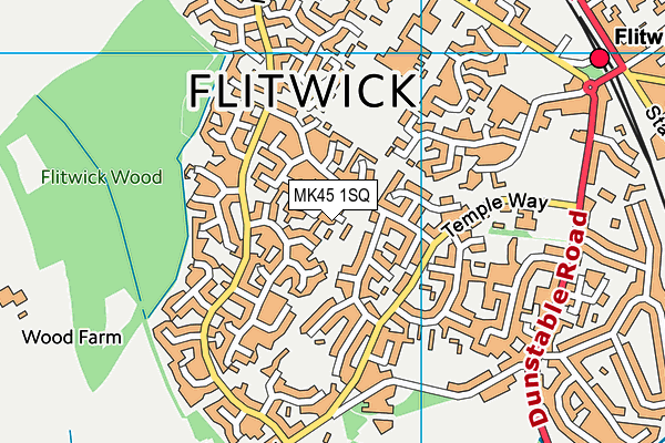 MK45 1SQ map - OS VectorMap District (Ordnance Survey) MK45 1SQ map - OS VectorMap District (Ordnance Survey)