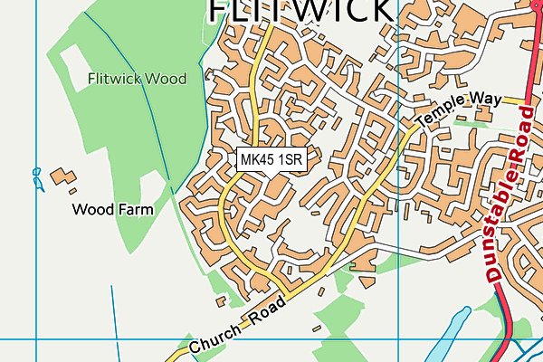 MK45 1SR map - OS VectorMap District (Ordnance Survey) MK45 1SR map - OS VectorMap District (Ordnance Survey)