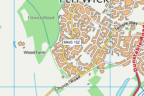 MK45 1SZ map - OS VectorMap District (Ordnance Survey) MK45 1SZ map - OS VectorMap District (Ordnance Survey)