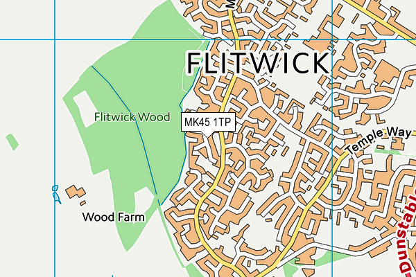 MK45 1TP map - OS VectorMap District (Ordnance Survey) MK45 1TP map - OS VectorMap District (Ordnance Survey)