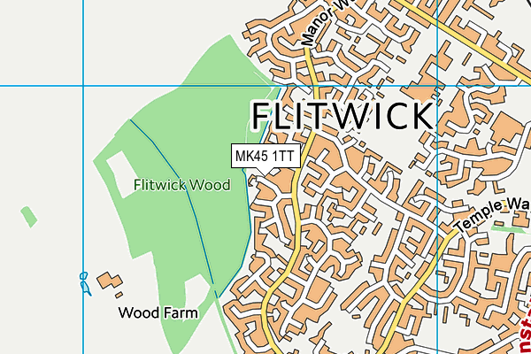 MK45 1TT map - OS VectorMap District (Ordnance Survey) MK45 1TT map - OS VectorMap District (Ordnance Survey)