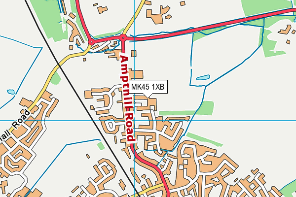 MK45 1XB map - OS VectorMap District (Ordnance Survey) MK45 1XB map - OS VectorMap District (Ordnance Survey)