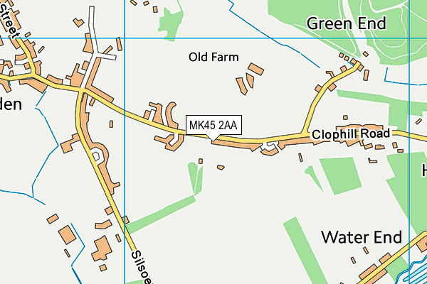 MK45 2AA map - OS VectorMap District (Ordnance Survey) MK45 2AA map - OS VectorMap District (Ordnance Survey)