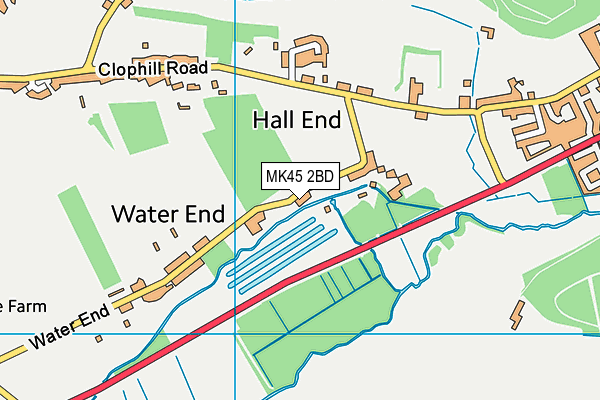 MK45 2BD map - OS VectorMap District (Ordnance Survey) MK45 2BD map - OS VectorMap District (Ordnance Survey)
