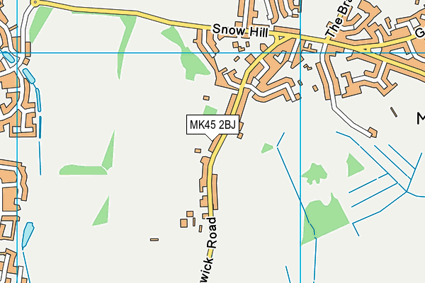 MK45 2BJ map - OS VectorMap District (Ordnance Survey) MK45 2BJ map - OS VectorMap District (Ordnance Survey)