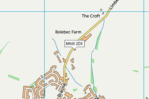 MK45 2DX map - OS VectorMap District (Ordnance Survey) MK45 2DX map - OS VectorMap District (Ordnance Survey)
