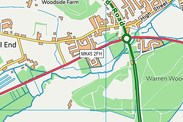 MK45 2FH map - OS VectorMap District (Ordnance Survey) MK45 2FH map - OS VectorMap District (Ordnance Survey)
