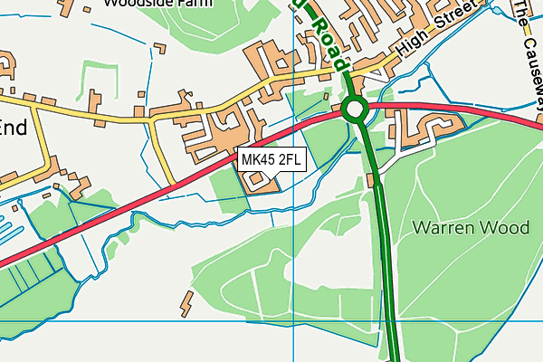MK45 2FL map - OS VectorMap District (Ordnance Survey) MK45 2FL map - OS VectorMap District (Ordnance Survey)
