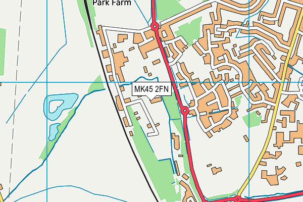 MK45 2FN map - OS VectorMap District (Ordnance Survey) MK45 2FN map - OS VectorMap District (Ordnance Survey)