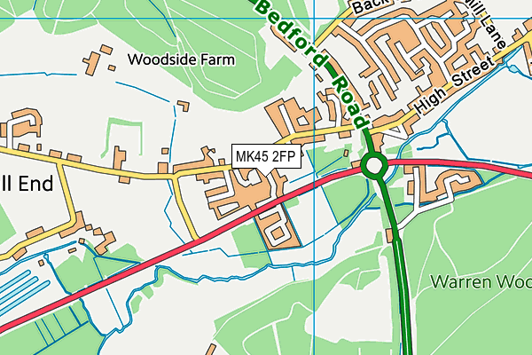 MK45 2FP map - OS VectorMap District (Ordnance Survey) MK45 2FP map - OS VectorMap District (Ordnance Survey)
