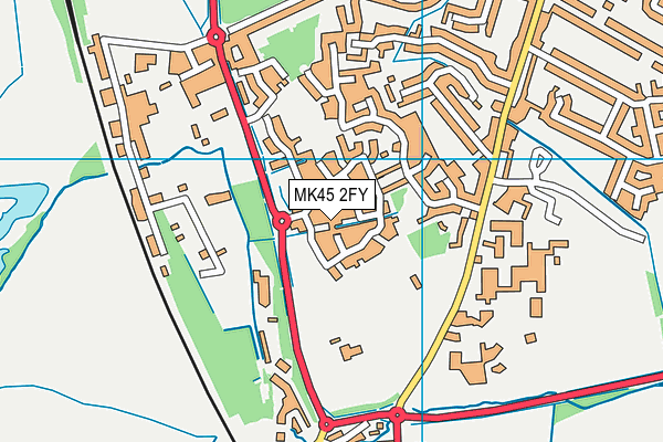 MK45 2FY map - OS VectorMap District (Ordnance Survey) MK45 2FY map - OS VectorMap District (Ordnance Survey)