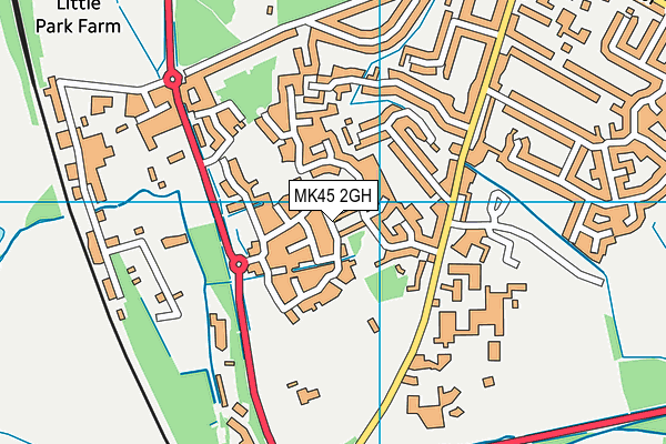 MK45 2GH map - OS VectorMap District (Ordnance Survey) MK45 2GH map - OS VectorMap District (Ordnance Survey)