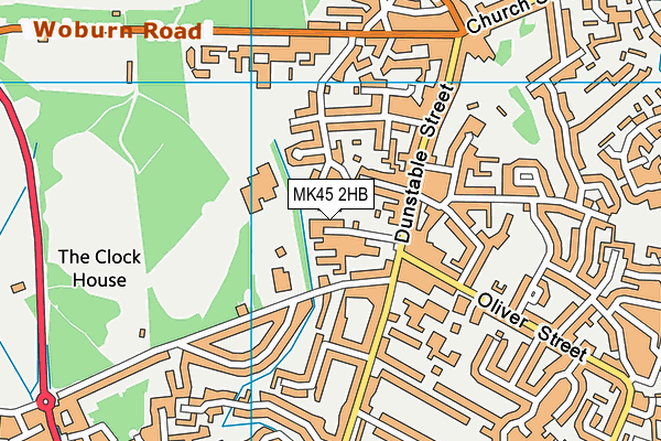 MK45 2HB map - OS VectorMap District (Ordnance Survey) MK45 2HB map - OS VectorMap District (Ordnance Survey)