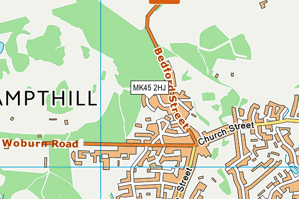 MK45 2HJ map - OS VectorMap District (Ordnance Survey) MK45 2HJ map - OS VectorMap District (Ordnance Survey)