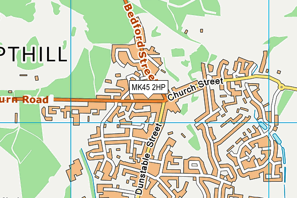 MK45 2HP map - OS VectorMap District (Ordnance Survey) MK45 2HP map - OS VectorMap District (Ordnance Survey)