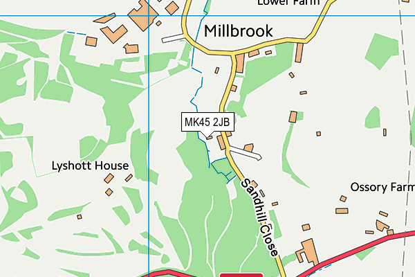 MK45 2JB map - OS VectorMap District (Ordnance Survey) MK45 2JB map - OS VectorMap District (Ordnance Survey)