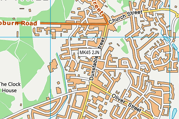 MK45 2JN map - OS VectorMap District (Ordnance Survey) MK45 2JN map - OS VectorMap District (Ordnance Survey)