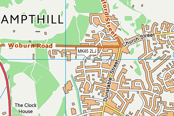 MK45 2LJ map - OS VectorMap District (Ordnance Survey)