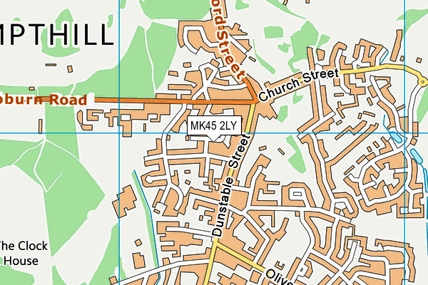 MK45 2LY map - OS VectorMap District (Ordnance Survey) MK45 2LY map - OS VectorMap District (Ordnance Survey)