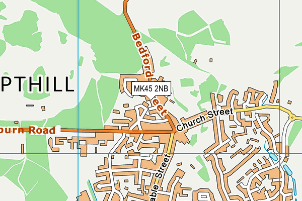 MK45 2NB map - OS VectorMap District (Ordnance Survey) MK45 2NB map - OS VectorMap District (Ordnance Survey)