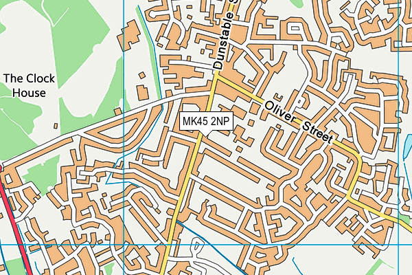 MK45 2NP map - OS VectorMap District (Ordnance Survey) MK45 2NP map - OS VectorMap District (Ordnance Survey)