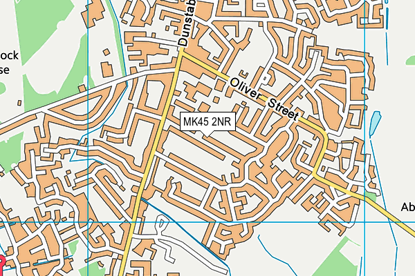 MK45 2NR map - OS VectorMap District (Ordnance Survey) MK45 2NR map - OS VectorMap District (Ordnance Survey)