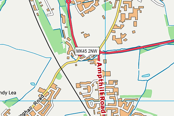 MK45 2NW map - OS VectorMap District (Ordnance Survey) MK45 2NW map - OS VectorMap District (Ordnance Survey)